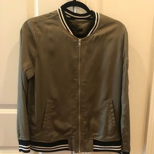 Harlow & Graham Mist Casual Bomber Jacket